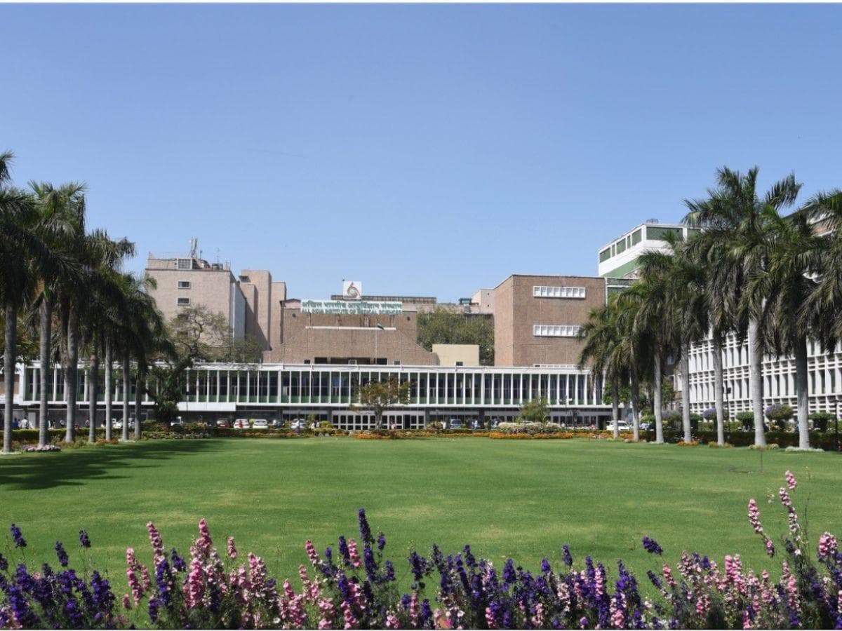 The All India Institute of Medical Sciences campus, used on the old site for the AIIMS Mother and Child Block project